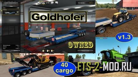 Mod Ownable trailer Goldhofer v1.3 для Euro Truck Simulator 2