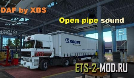 Mod DAF F241 Open Pipe sound для Euro Truck Simulator 2