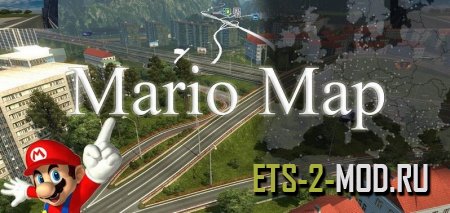 Карта Марио 12.8 для Euro Truck Simulator 2 1.33-1.34