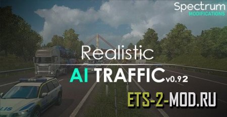 Мод на реалистичный трафик для Euro Truck Simulator 2 / ETS 2