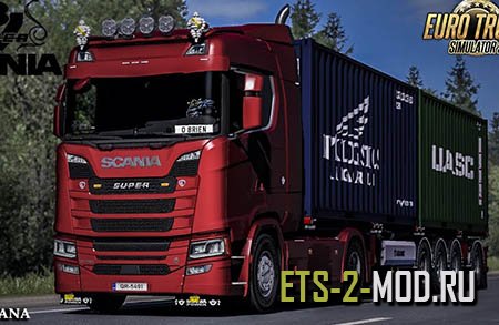 Мод звуки DEEP SCANIA V8 CRACKLE V1.0 для Euro Truck Simulator 2