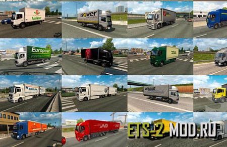 Мод Painted BDF Traffic Pack версия 5.0 для Euro Truck Simulator 2