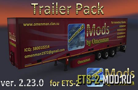 Мод Trailer Pack by Omenman версия 2.23.0 для Euro Truck Simulator 2