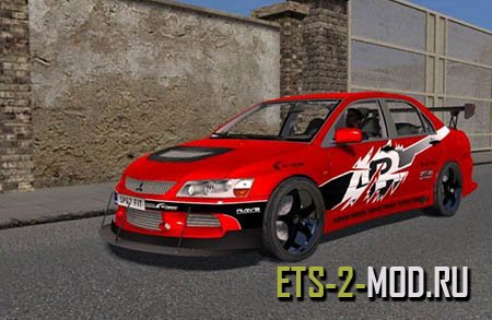 Мод Mitsubishi Lancer Evo VIII MR v 2.2 для Euro Truck Simulator 2