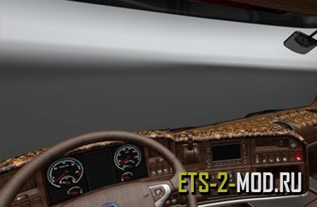 Мод Interior Brown Danish Style для Euro Truck Simulator 2